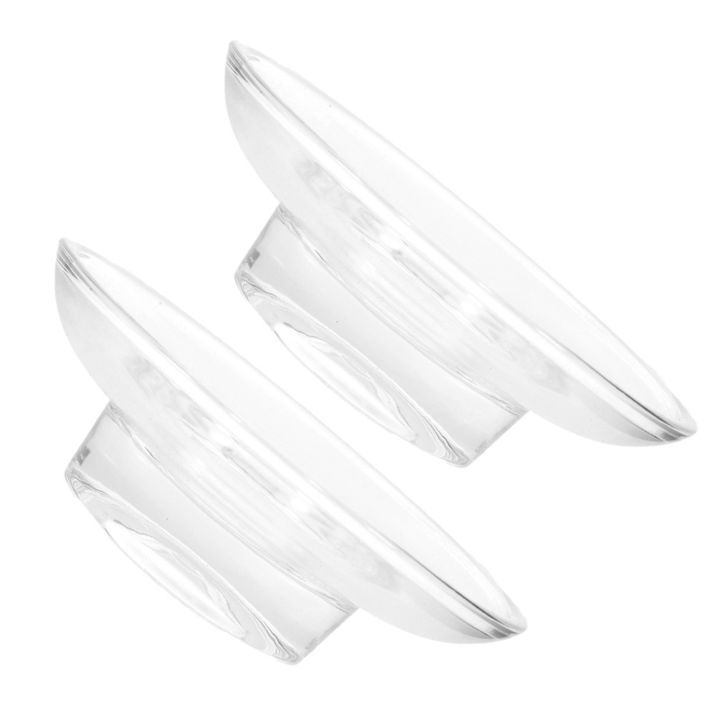 Glass Soap Dish - 2 шт. прозрачных стеклянных мыльниц круглой