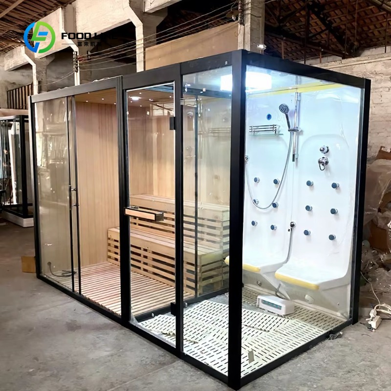 Home Bathroom Sauna - Индивидуальная комбинированная деревянная сауна и паровая