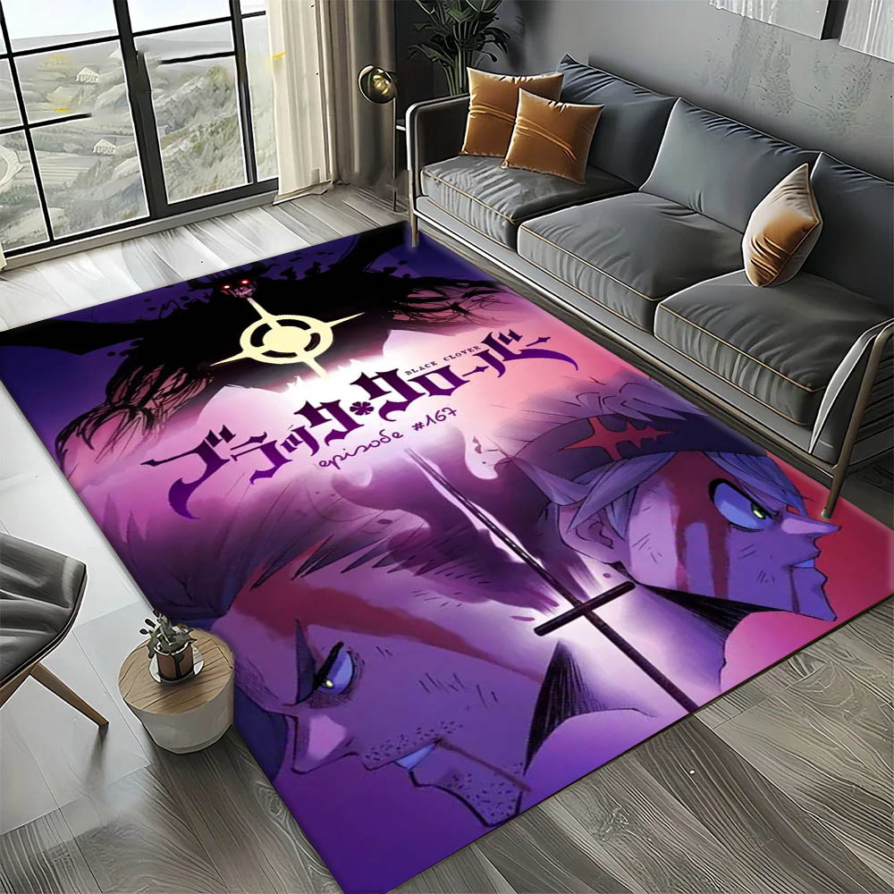 Home Bathroom Floor Mats - Ковер-пазл с мультяшным аниме-дизайном B-Black H-Hot