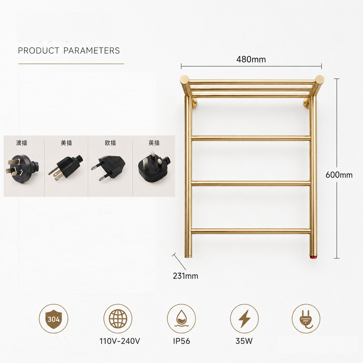 Новая настенная электрическая  – обзор и цена Towel Warmer Electric