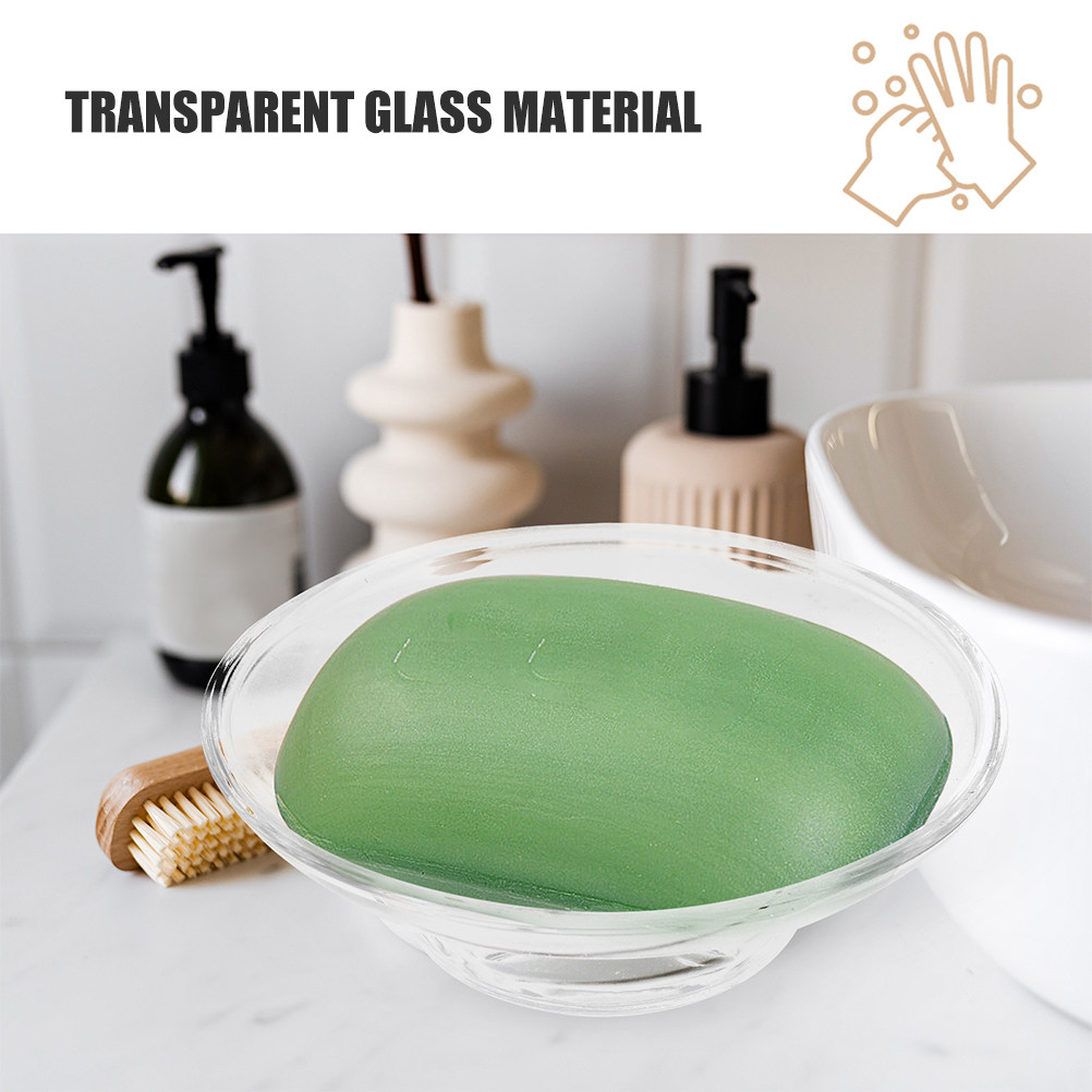 2 шт. прозрачных стеклянных мы – обзор и цена Glass Soap Dish