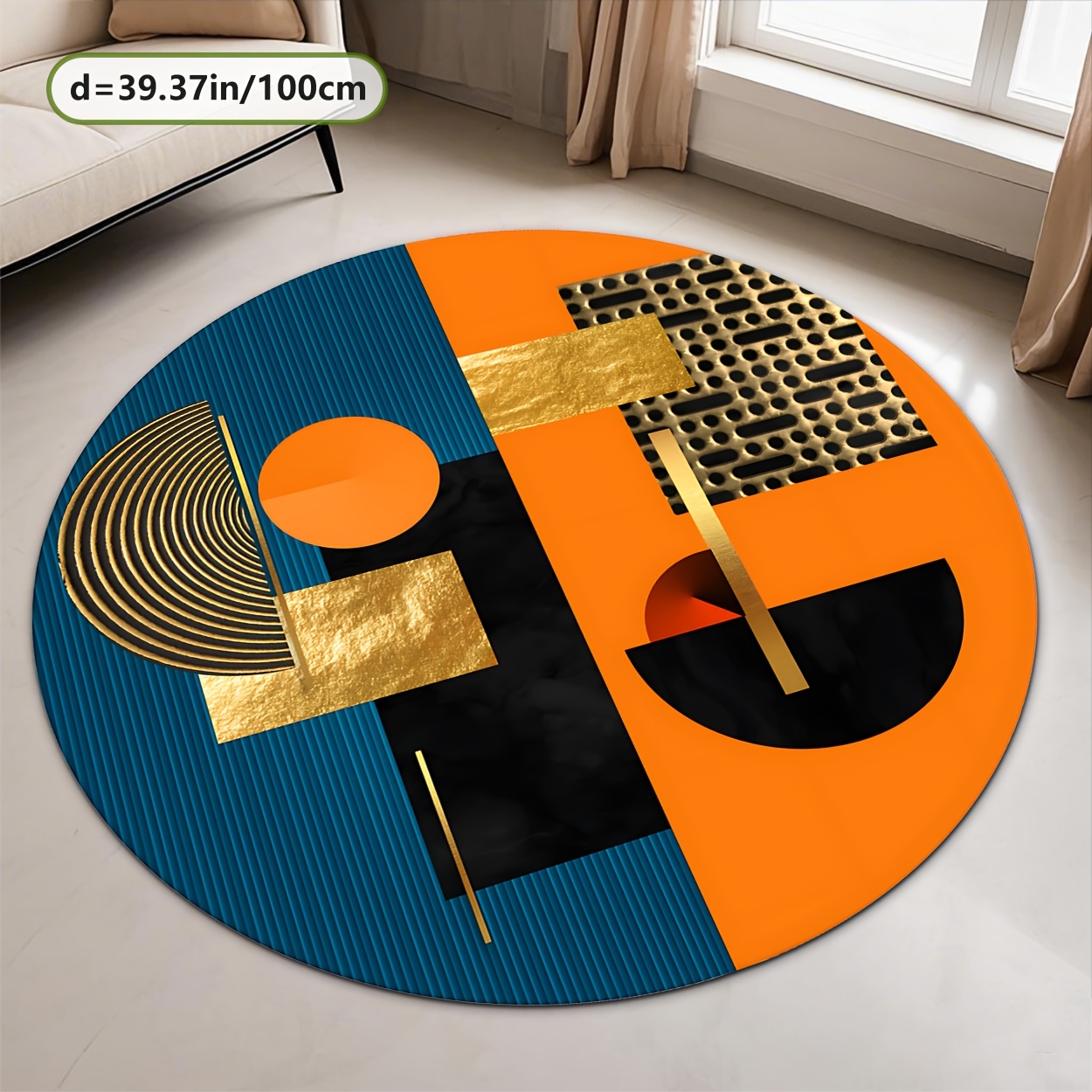Оранжево-синий золотой абстрак – обзор и цена Home Bathroom Door Design