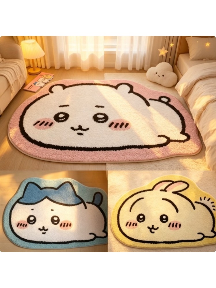 Мягкий коврик Chiikawa с персо – обзор и цена Home Bathroom Floor Mats