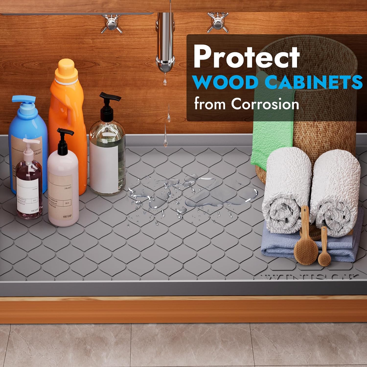 Силиконовый коврик Winisok для – обзор и цена Home Essentials Bathroom Cabinet
