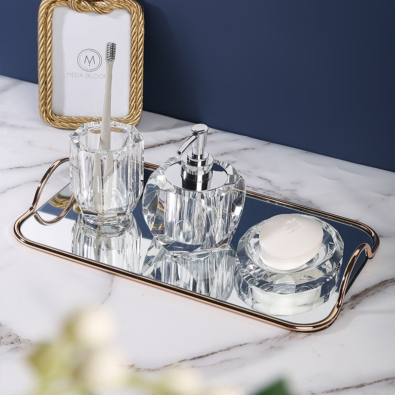 Набор для ванной комнаты, хрус – обзор и цена Glass Soap Dish