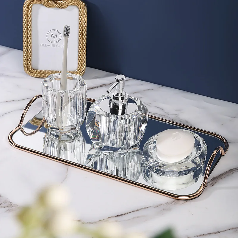 Набор для ванной комнаты, хрус – обзор и цена Glass Soap Dish