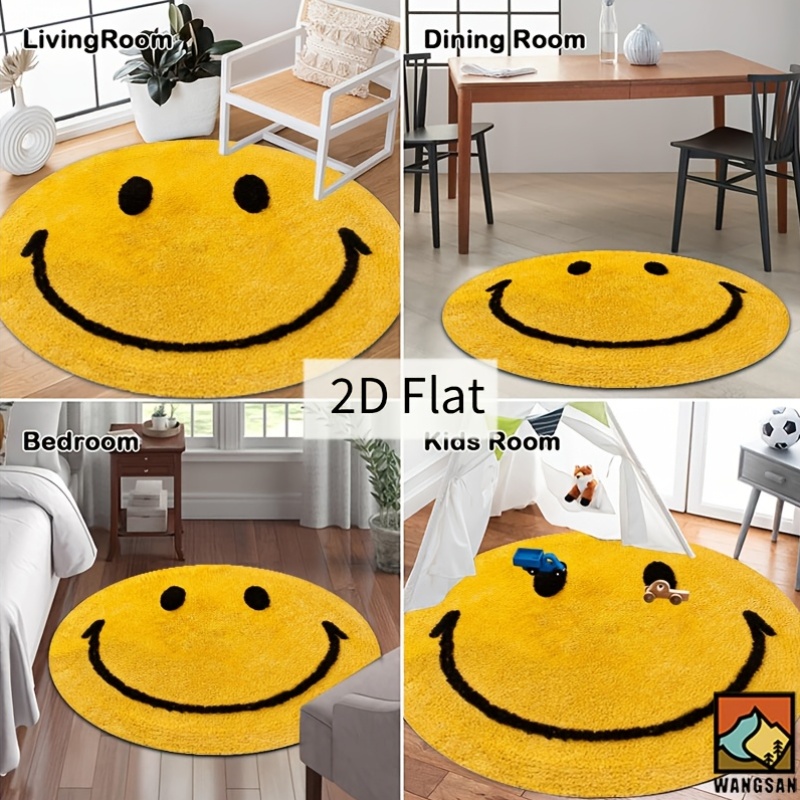 Круглый фланелевый коврик 2D с – обзор и цена Home Bathroom Floor Mats