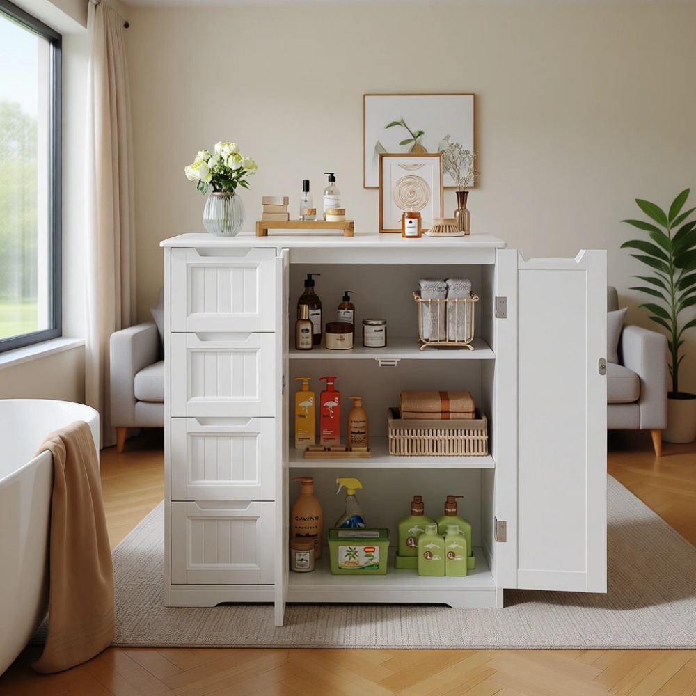 Шкаф для хранения в ванной ком – обзор и цена Home Essentials Bathroom Cabinet
