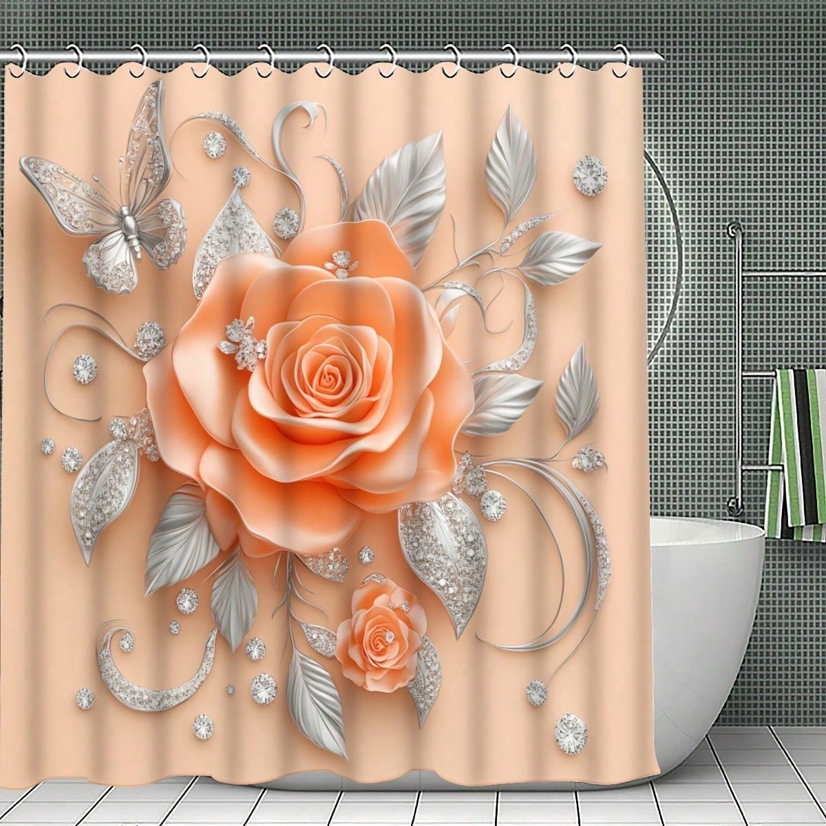 Набор занавесок для душа с пер – обзор и цена Home Center Bathroom Accessories