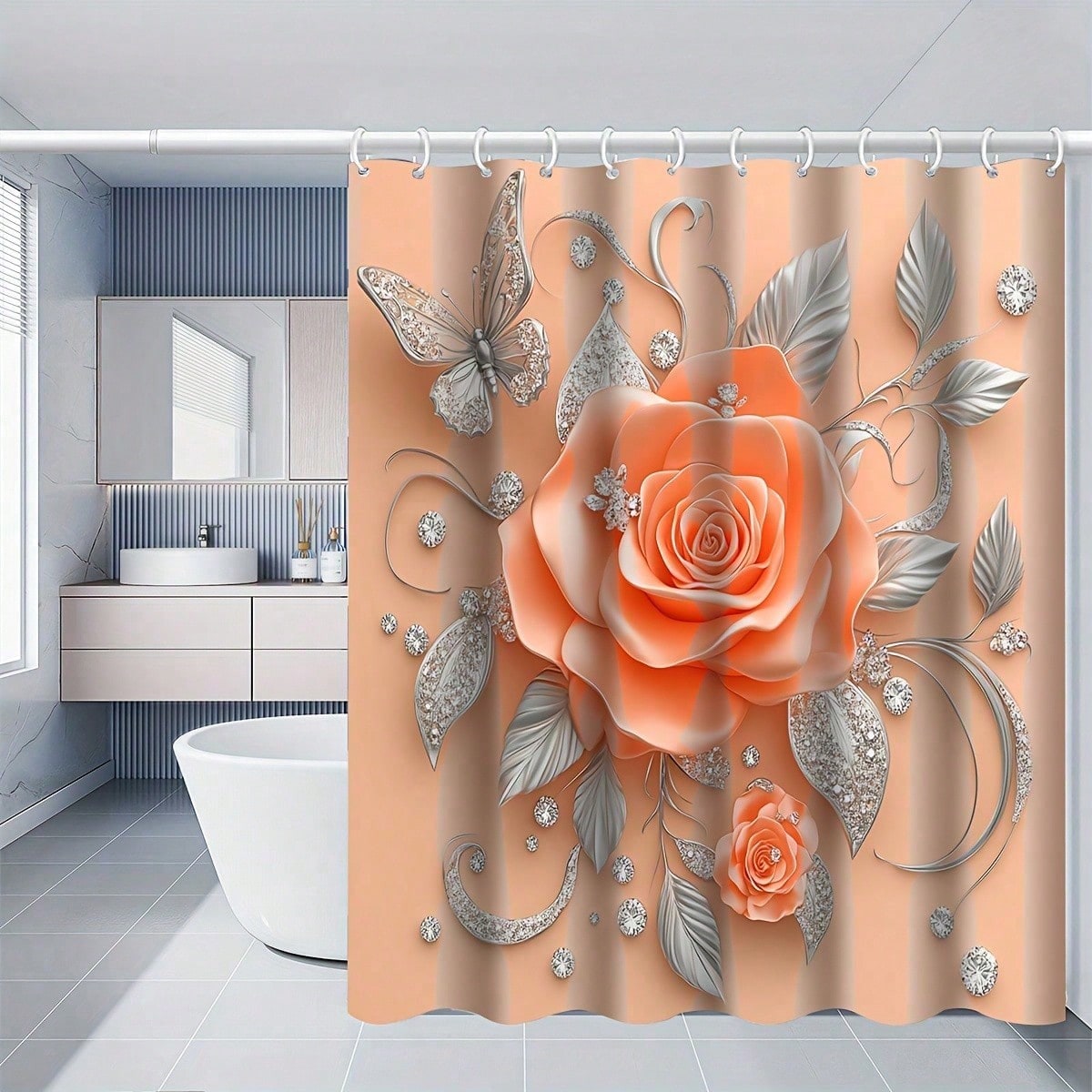 Набор занавесок для душа с пер – обзор и цена Home Center Bathroom Accessories