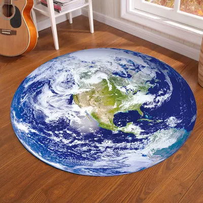 Круглый ковер Galaxy Earth Moo – обзор и цена Home Bathroom Floor Mats