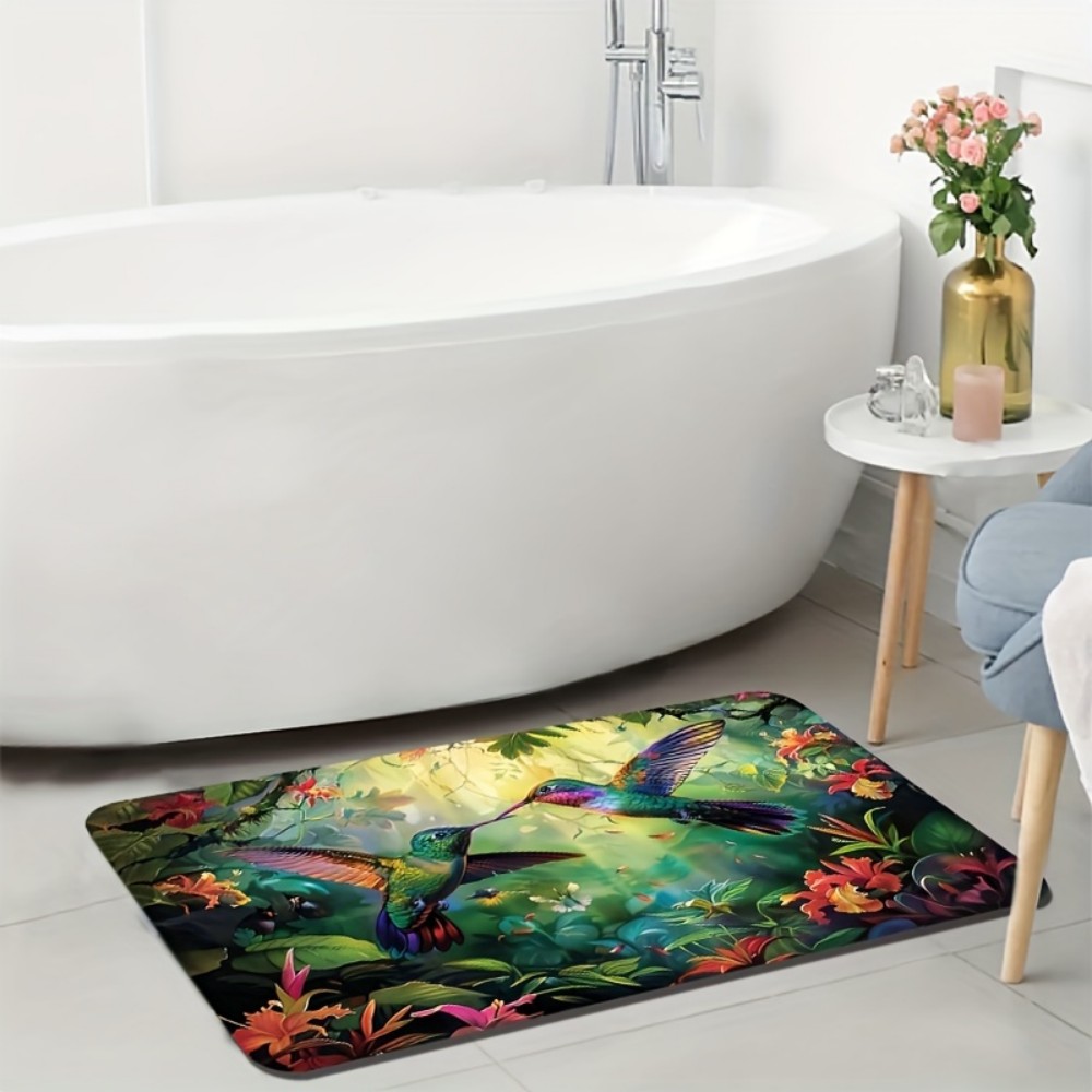 Коврик VIKAMA Spring Hummingbi – обзор и цена Home Bathroom Floor Mats