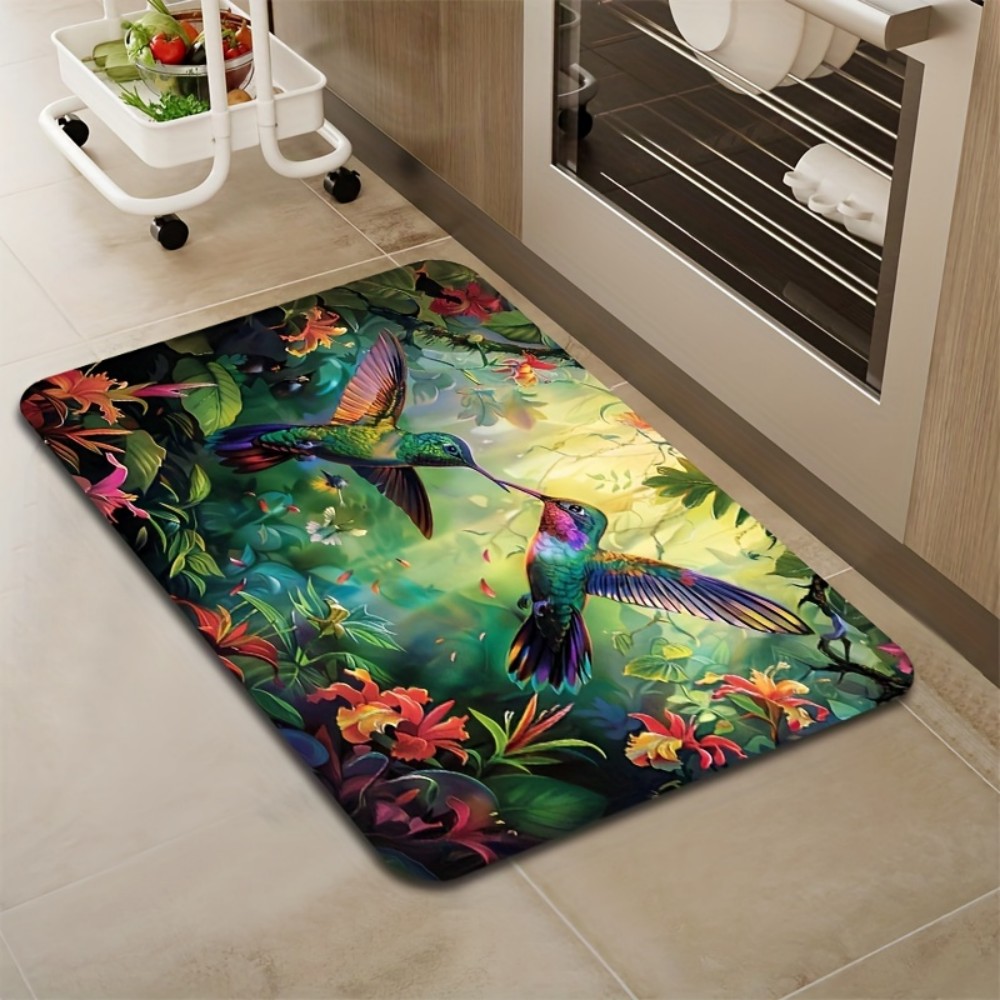 Коврик VIKAMA Spring Hummingbi – обзор и цена Home Bathroom Floor Mats